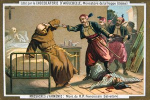Morte del Reverendo Padre Salvatore, un monaco francescano, 1895 da Unbekannt