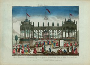 Decorazione e Illuminazione della Bastiglia per la Festa della Federazione il 14 luglio 1790