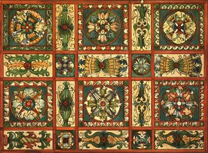 Decorazione nella chiesa di San Valentino, Chechlau, 1928 da Unbekannt