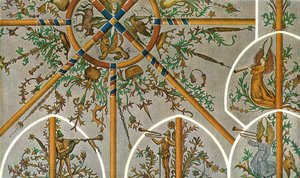 Decorazione nella Chiesa di Stedum, Groningen, Paesi Bassi, 1928