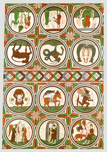 Decorazione nella Chiesa Vecchia di Stora Råda, Västra Götaland, Svezia, 1928 da Unbekannt