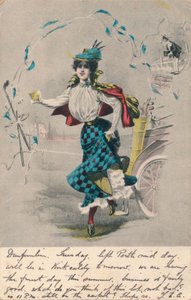 Golfista decorativa femminile 1, c1904 da Unbekannt