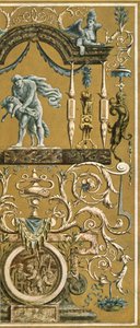 Pittura decorativa al Louvre, Parigi, Francia