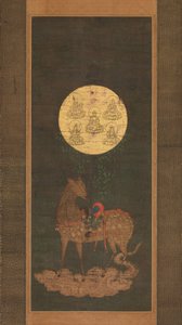 Mandala del Cervo del Santuario di Kasuga, fine XIV secolo da Unbekannt
