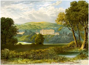 Denton Park, Yorkshire, casa della famiglia Wyvill, c1880