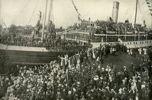 Partenza del contingente vittoriano B.C., c1914, 1919