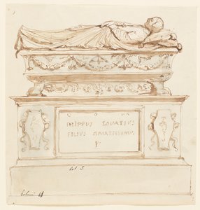 Progetto per un monumento sepolcrale per Filippo Lovazzi da Unbekannt