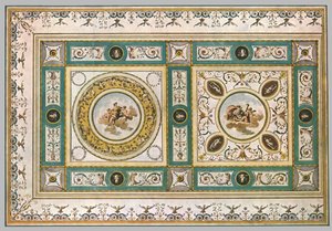 Progetto per un soffitto in un soggiorno, Italia, 1928