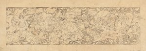 Disegno di animali e piante intrecciati