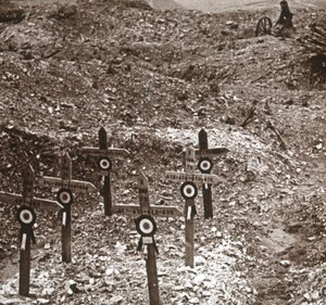 Batteria distrutta, Fort Vaux, Francia settentrionale