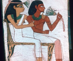 (dettaglio) della decorazione di un sarcofago della Signora di Madja, XVIII dinastia da Unbekannt
