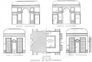 Dettagli dei saloni, Chateau de Montfermeil, Parigi, 1924 da Unbekannt