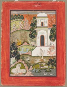 Devagandhara Ragini: Un asceta in ritiro, dalla serie Ragamala, c. 1760 da Unbekannt