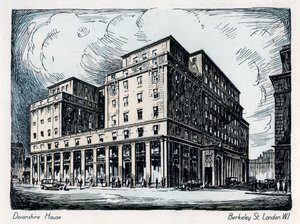 Devonshire House, Berkeley Street, Londra, c1910-1929 da Unbekannt