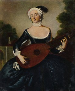 Die Lieblingsschwester Friedr. D. Gr. 1709-1758. - Dipinto di Pesne, 1934