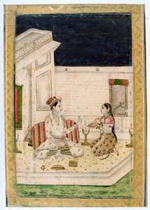 Dipaka Light Raga, Album Ragamala, Scuola del Rajasthan, 19° secolo da Unbekannt