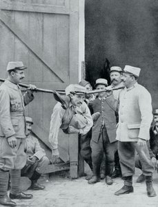 Distrazioni al fronte, il serpente umano, Francia, Prima Guerra Mondiale, 1915