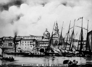 Docks di San Francisco, XIX secolo, anni 1920 da Unbekannt