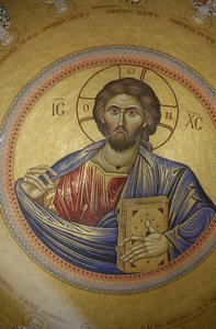 Cupola della chiesa greco-ortodossa del Katholikon nella Chiesa del Santo Sepolcro