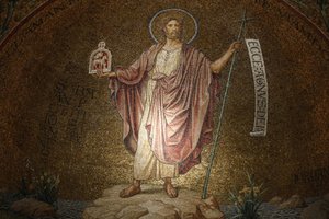 Abbazia della Dormizione, mosaico di San Giovanni Battista da Unbekannt