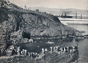 Douglas - Il luogo di balneazione a Port Skillion, 1895