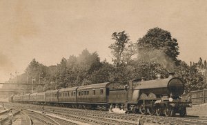 Espresso di Brighton vicino a South Croydon. Motore 4-4-2, No. 421, c1920 da Unbekannt