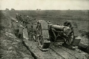Trascinando i Cannoni a Nuove Posizioni Avanzate, 1919 da Unbekannt