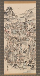 Festival del Bere degli Otto Immortali della Coppa del Vino, fine XVIII secolo da Unbekannt