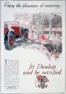 Pubblicità per pneumatici Dunlop da Unbekannt