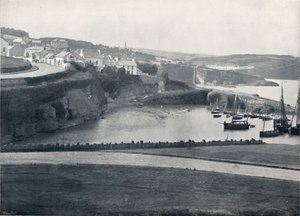 Dunmore - La città e il porto, 1895 da Unbekannt