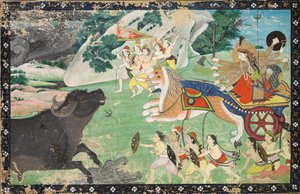 Durga che uccide Mahisha