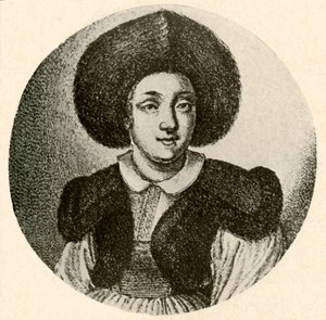 Ragazza olandese con berretto di pelliccia e giacca bordata di pelliccia, 1641, 1937 da Unbekannt