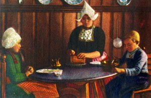 Olandesi in abiti tradizionali, c1928 da Unbekannt