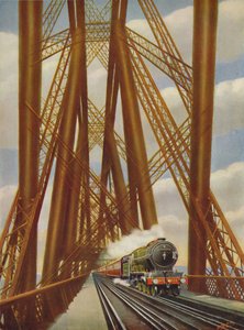 East Coast Express che attraversa il Forth Bridge, 1926
