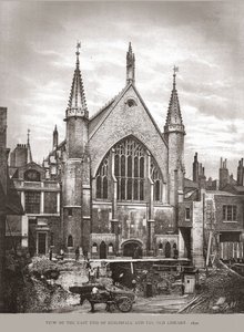 Estremità orientale della Guild Hall e Biblioteca, 1870, 1886