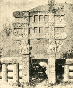 Porta Est del Grande Stupa di Sanchi, 1890 da Unbekannt