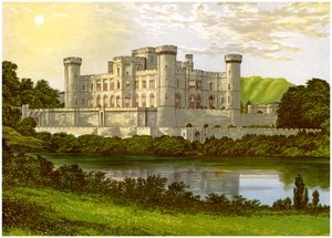Castello di Eastnor, Herefordshire, casa del Conte Somers, c1880 da Unbekannt