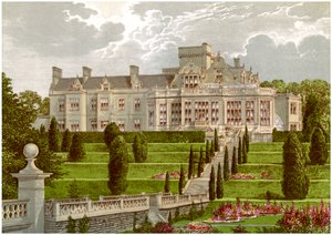 Easton Hall, Lincolnshire, casa del baronetto Cholmeley, c1880 da Unbekannt