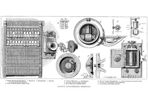 Telefono a carbone di Edison da Unbekannt