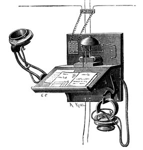 Trasmettitore Edison e ricevitore a corona di pony, New York