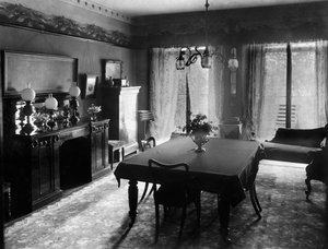 Sala da pranzo edoardiana, 1909 da Unbekannt
