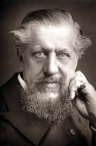 Edwin Arnold 1832-1904, orientalista, poeta e giornalista britannico, c1890