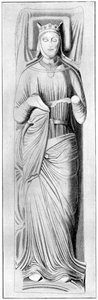 Effigie della regina Eleonora, consorte di Enrico II, XIII secolo, 1910