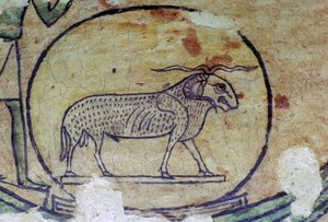 Dipinto egiziano di Amon come ariete