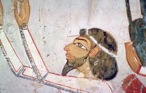 Pittura murale egiziana di un inviato semitico da Unbekannt