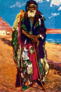Mendicante anziano, Egitto, c1928 da Unbekannt