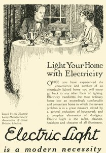 La luce elettrica è una necessità moderna