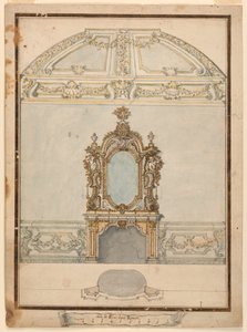Elevazione di una parete con camino da Unbekannt