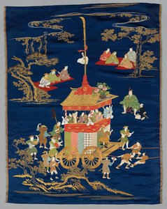 Fukusa ricamato, fine 1800-inizio 1900 da Unbekannt
