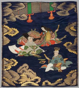 Fukusa ricamata, fine 1800-inizio 1900 da Unbekannt